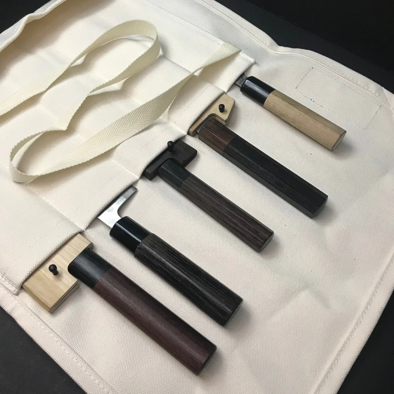 Coutelier | Canvas Knife Roll | 5 pocket - Image 2