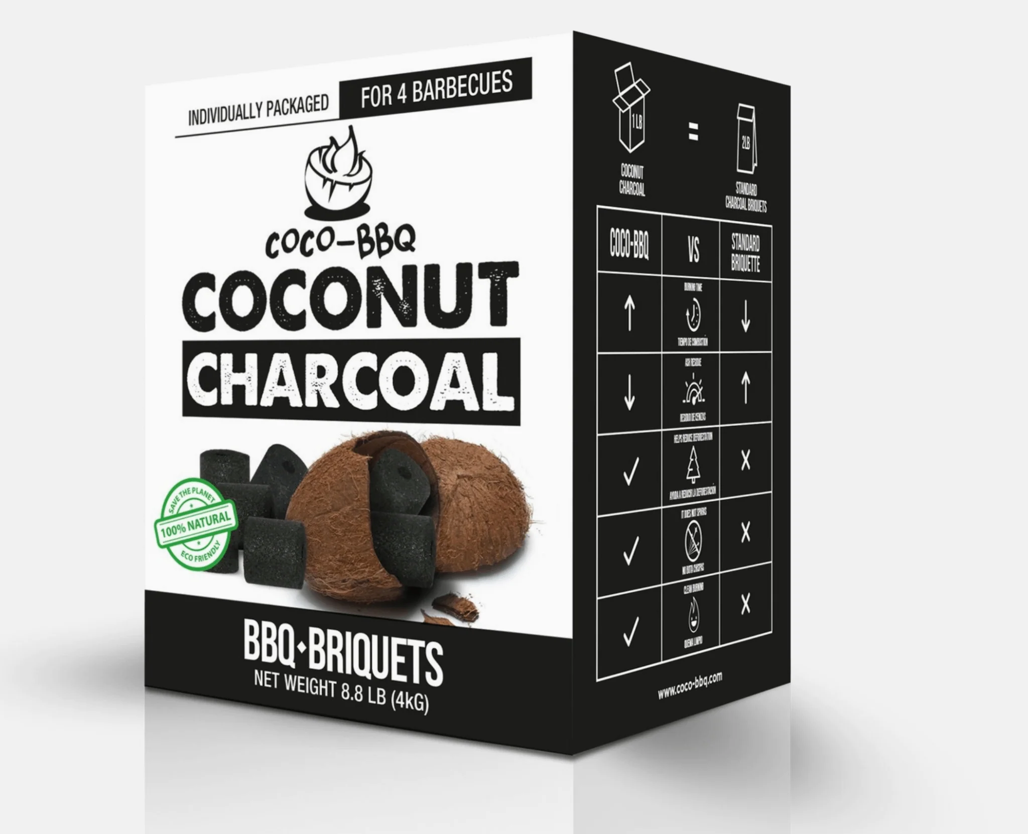 Coco-BBQ | Coconut Charcoal | 10lb